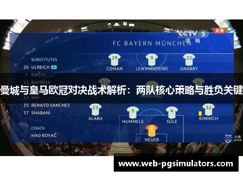 曼城与皇马欧冠对决战术解析：两队核心策略与胜负关键