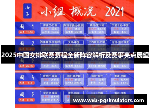 2025中国女排联赛赛程全新阵容解析及赛事亮点展望