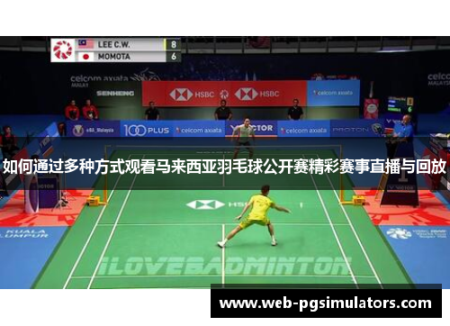 如何通过多种方式观看马来西亚羽毛球公开赛精彩赛事直播与回放