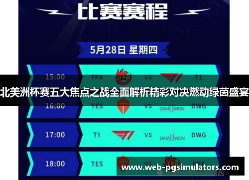北美洲杯赛五大焦点之战全面解析精彩对决燃动绿茵盛宴 北美洲杯赛五大焦点之战全面解析精彩对决燃动绿茵盛宴